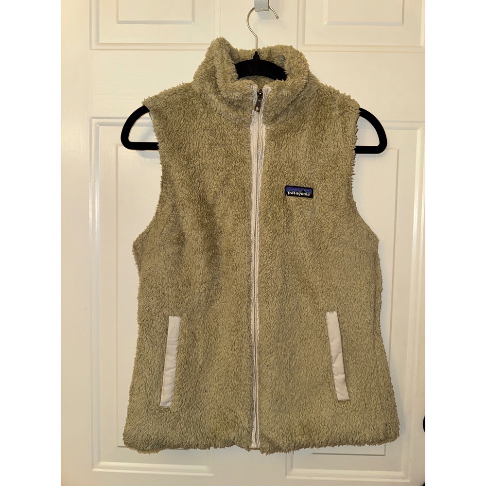 Patagonia Los Gatos Fleece Vest Tan El Cap Khaki Full Zip 25216 Womens Medium